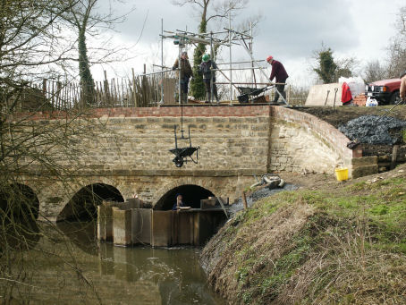 North Wall of River Key Aqueduct After Restoration